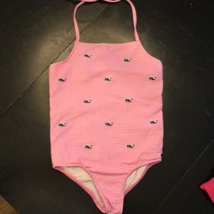 Vineyard vines girls bathing suit pink